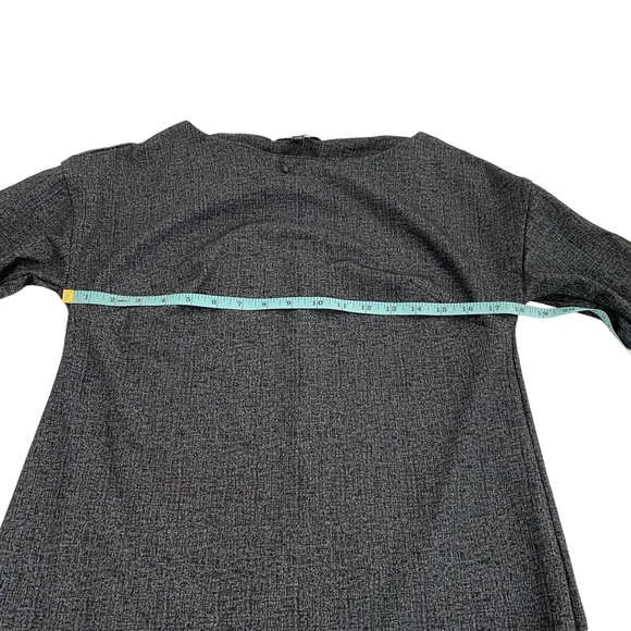 Banana Republic Factory Gray Pleated 3/4” Sleeve Dress, Petite Size XS - Picture 5 of 8